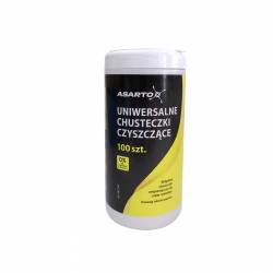 Asarto nasączone ściereczki do czyszczenia plastiku i szkła 100 szt.