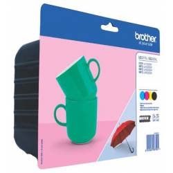 Atrament oryginalny Brother LC227XLVALBP CMYK BLA/CYA/MAG/YEL 1200str