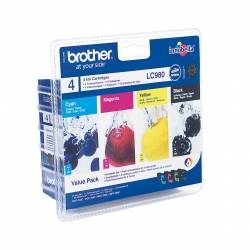 Atrament oryginalny Brother LC980VALBP BLA 300str, CYA/MAG/YEL 260str
