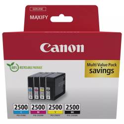 Tusz oryginalny Canon PGI-2500BK/C/M/Y 9290B006 BLA 29,1ml, CYA/MAG/YEL 9,6ml