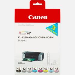 Atrament oryginalny Canon CLI-42BK/GY/LGY/C/M/Y/PC/PM 6384B010 BLA/GRY/LGRY/CYA/MAG/YEL/PCYA/PMAG 13,0ml
