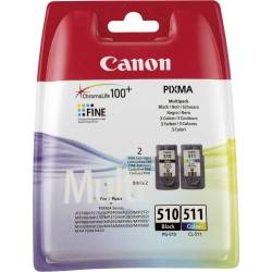Atrament oryginalny Canon PG-510/CL-511 2970B010 BLA 9,0ml 220str, CMY 9,0ml 244str