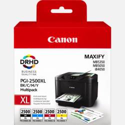 Atrament oryginalny Canon PGI-2500BK/C/M/Y XL 9254B004 BLA/CYA/MAG/YEL 19,3ml 2,5K/1,7K/1,3K/1,5K
