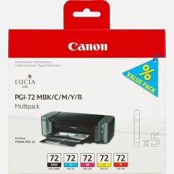 Atrament oryginalny Canon PGI-72MBK/C/M/Y/R 6402B009 MBLA/CYA/MAG/YEL/RED 14,0ml