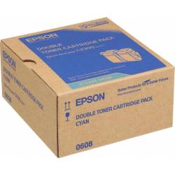 Toner oryginalny Epson 0608 CYA 2x 7,5K