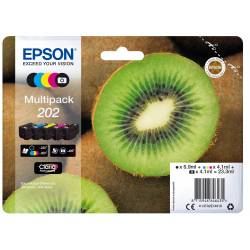 Atrament oryginalny Epson 202 T02E7 BLA 6,9ml 250str, CYA/MAG/YEL 4,1ml 300str, PBLA 4,1ml 400str