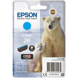 Atrament oryginalny Epson 26 T2612 CYA 4,5ml 300str