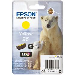 Atrament oryginalny Epson 26 T2614 YEL 4,5ml 300str