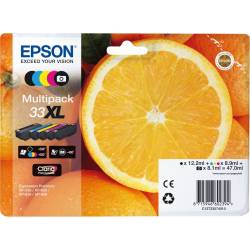 Atrament oryginalny Epson 33XL T3357 BLA 12,2ml 530str, CYA/MAG/YEL 8,9ml 650str, PBLA 8,1ml 400str
