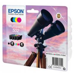 Atrament oryginalny Epson 502 T02V64010 BLA 4,6ml 210str, CYA/MAG/YEL 3,3ml 165str
