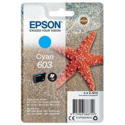Atrament oryginalny Epson 603 T03U2 CYA 2,4ml 130str