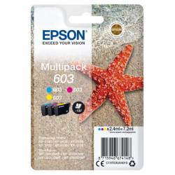 Atrament oryginalny Epson 603 T03U5 CYA/MAG/YEL 2,4ml 130str