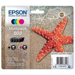 Atrament oryginalny Epson 603 T03U6 BLA 3,4ml 150str, CYA/MAG/YEL 2,4ml 130str