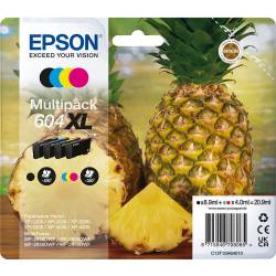 Atrament oryginalny Epson 604XL T10H6 BLA 8,9ml 500str, CYA/MAG/YEL 4,0ml 350str
