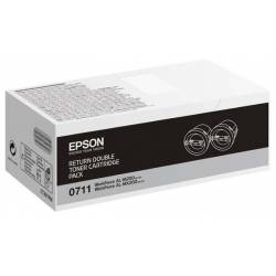 Toner oryginalny Epson S050711 2x BLA 2,5K