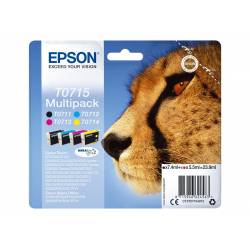 Atrament oryginalny Epson T0715 BLA 7,4ml 470str, CYA/MAG/YEL 5,5ml 485str