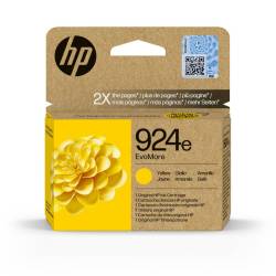 Tusz oryginalny HP 924e 4K0U9NE YEL 800str