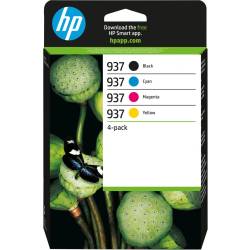 Atrament oryginalny HP 937 6C400NE BLA 1,2K, CYA/MAG/YEL 0,8K