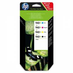 Atrament oryginalny HP 940XL C2N93AE BLA 49,0ml 2200str CYA/MAG/YEL 16,0ml 1400str