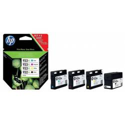 Atrament oryginalny HP 932XL/933XL C2P42AE BLA 22,5ml 1000str CYA/MAG/YEL 8,5ml 825str