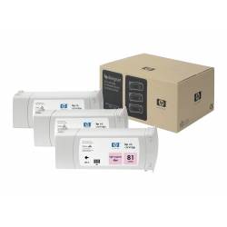Atrament oryginalny HP 81 C5068A MAG DYE 3x 680,0ml
