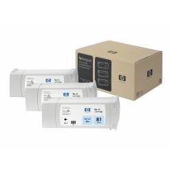 Atrament oryginalny HP 81 C5070A LCYA DYE 3x 680,0ml