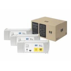 Atrament oryginalny HP 83 C5075A YEL UV 3x 680,0ml
