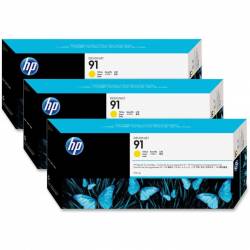 Atrament oryginalny HP 91 C9485A YEL 3x 775,0ml