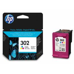 Atrament oryginalny HP 302 F6U65AE CMY 4,0ml 165str