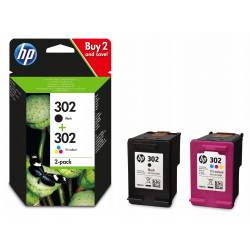 Atrament oryginalny HP 302 X4D37AE BLA 3,5ml 190str, CMY 4,0ml 165str
