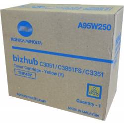 Toner oryginalny Konica Minolta TNP49Y A95W250 YEL 12,0K