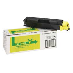 Toner oryginalny Kyocera TK-580Y 1T02KTANL0 YEL 2,8K