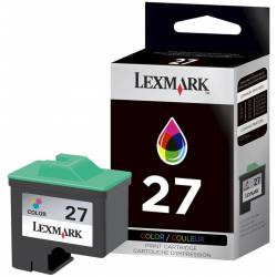 Atrament oryginalny Lexmark 27 10NX227E CMY 140str