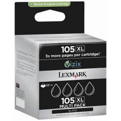 Atrament oryginalny Lexmark 105XL 14N0845 BLA 4x 510str