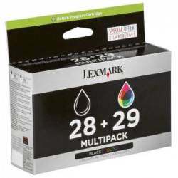 Atrament oryginalny Lexmark 28 + 29 18C1520E BLA 175str, CMY 150str
