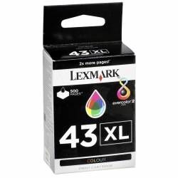 Atrament oryginalny Lexmark 43XL 18YX143E CMY 500str
