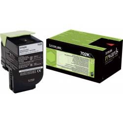 Toner oryginalny Lexmark 70C20K0 BLA 1,0K