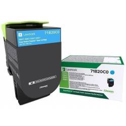 Toner oryginalny Lexmark 71B20C0 CYA 2,3K