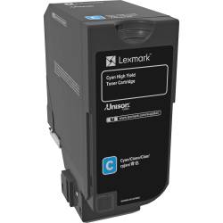 Toner oryginalny Lexmark 74C0H20 CYA 12,0K