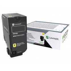 Toner oryginalny Lexmark 75B0040 YEL 10,0K