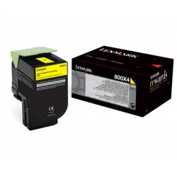 Toner oryginalny Lexmark 80C0X40 YEL 4,0K