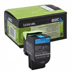 Toner oryginalny Lexmark 80C20C0 CYA 1,0K