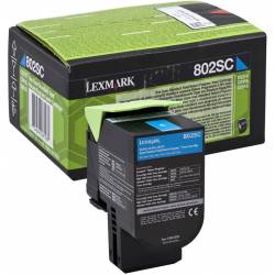 Toner oryginalny Lexmark 80C2SC0 CYA 2,0K