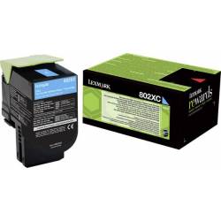 Toner oryginalny Lexmark 80C2XC0 CYA 4,0K