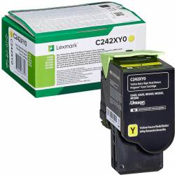 Toner oryginalny Lexmark C242XY0 YEL 3,5K