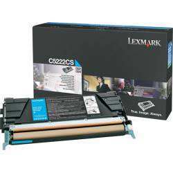 Toner oryginalny Lexmark C5222CS CYA 3,0K
