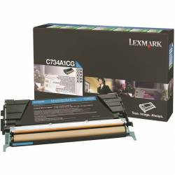 Toner oryginalny Lexmark C734A1CG CYA 6,0K