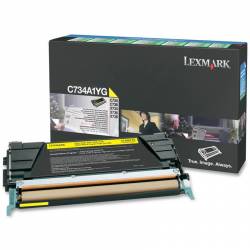 Toner oryginalny Lexmark C734A1YG YEL 6,0K