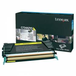 Toner oryginalny Lexmark C734A2YG YEL 6,0K
