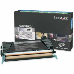 Toner oryginalny Lexmark C736H1KG BLA 12,0K